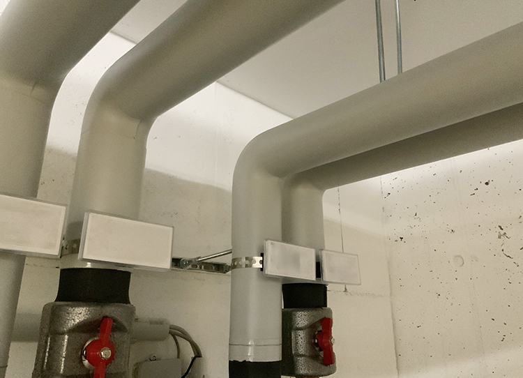 Rohrbögen bei Heizungs- und Trinkwasserleitungen