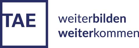 Logo der TAE mit dem Claim 