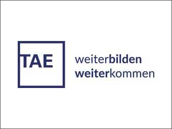 Logo der TAE mit dem Claim 
