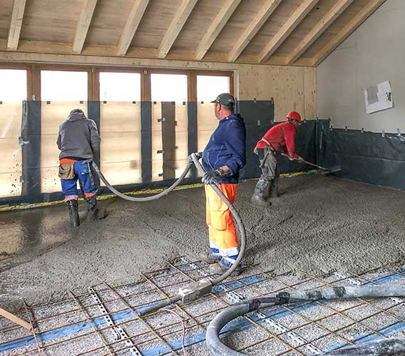 Neue Technologie für Decken aus Holz-Beton-Verbund