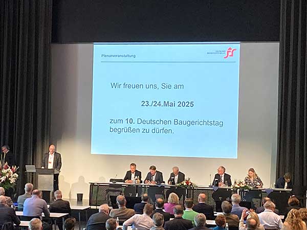 Empfehlungen des 9. Deutschen Baugerichtstags