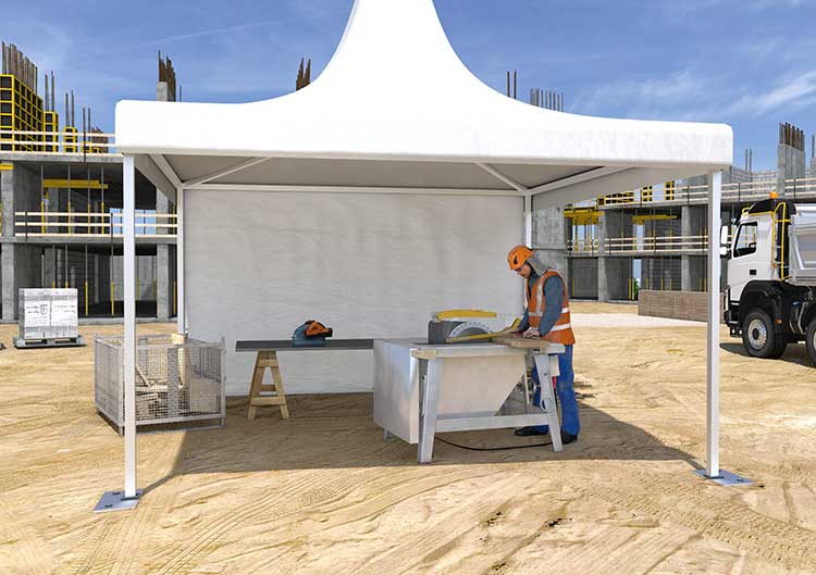 BG BAU fördert Schutz vor Hitze bei der Arbeit am Bau 
