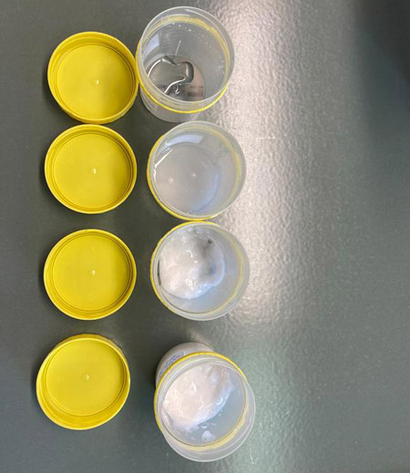 Behälter mit Cyclodextrin-Gelen als Adsorbermaterial 
