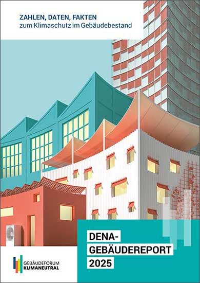 Cover dena-Gebäudereport 2025 