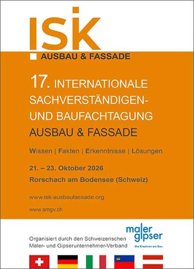 Veranstaltungsflyer 17. Internationale Sachverständigen- und Baufachtagung »Ausbau & Fassade« 